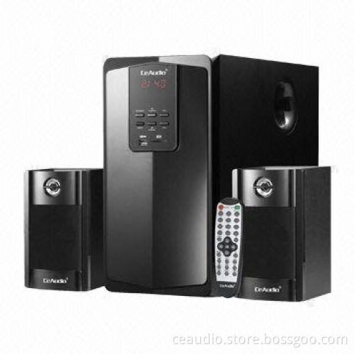 2.1CH Computer/Multimedia Speakers with USB, SD, FM Radio, 6.5-inch Woofer Speaker, 100W Output